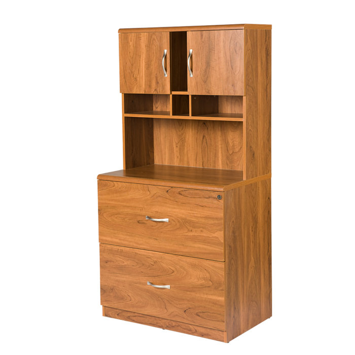 Millwood Pines Leavy Reversible LShape Desk with Hutch & Reviews Wayfair